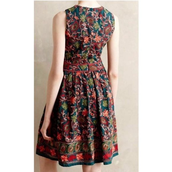 Anthropologie Adelyn Rae Embroidered Dress - Picture 2 of 8